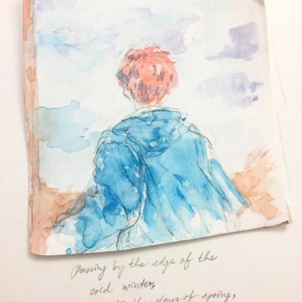 Спринг дей БТС рисунок