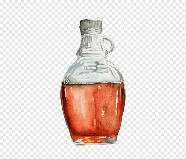 Рисование бутылок акварелью