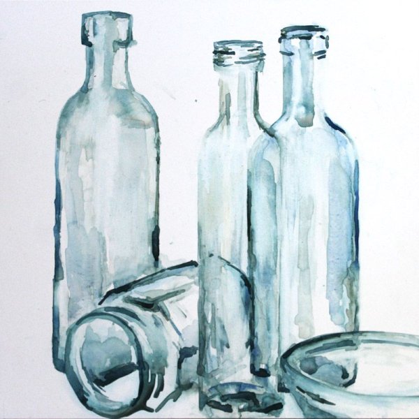 Вино акварель