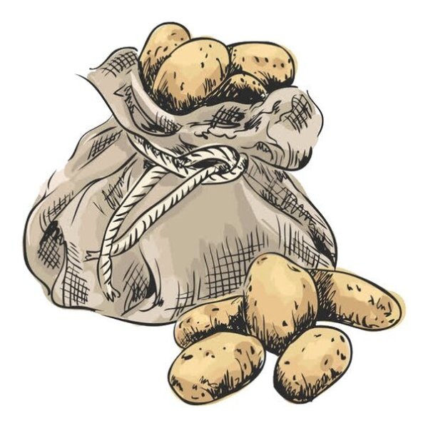 Нарисовать картошку