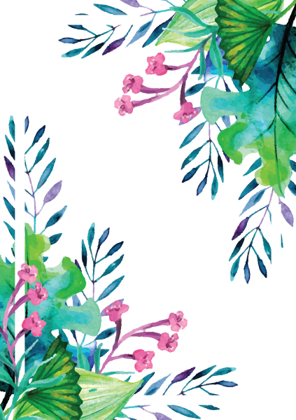 Рамка акварель