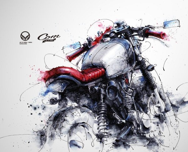 Художник Роман Федосенко картины мотоцикл