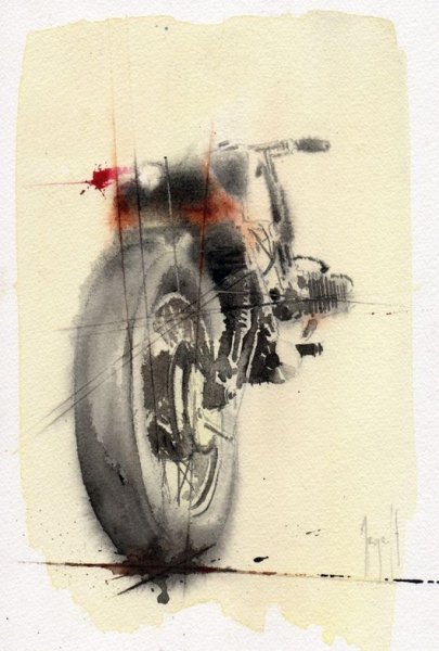 Солдат на мотоцикле будущего