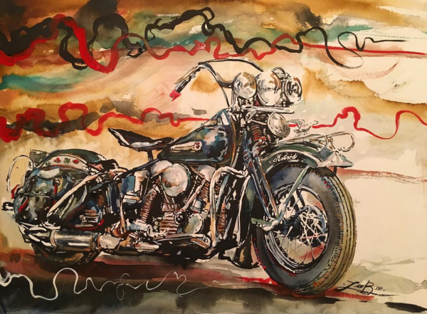 Картина по номерам Харлей Дэвидсон