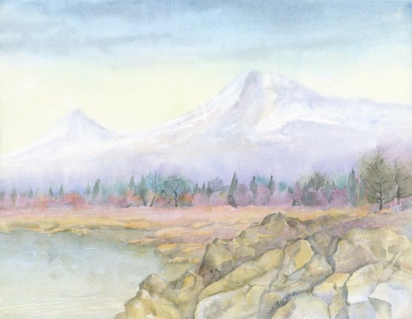 Пейзаж горы Арарат