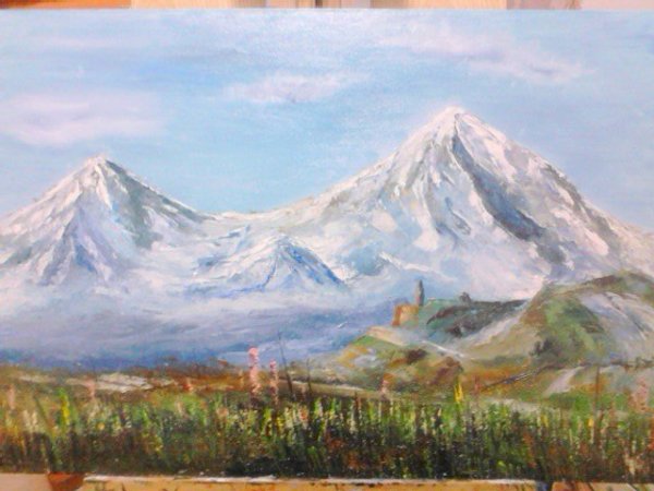 Гора Арарат рисунок