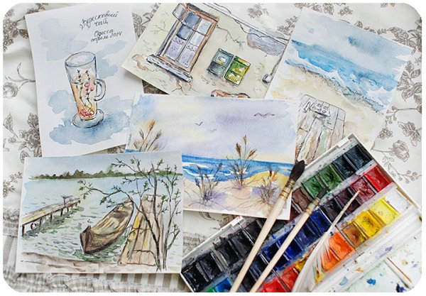 Путешествие акварель