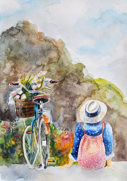 Путешествие акварель