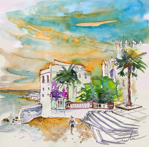 Travel скетчинг Испания