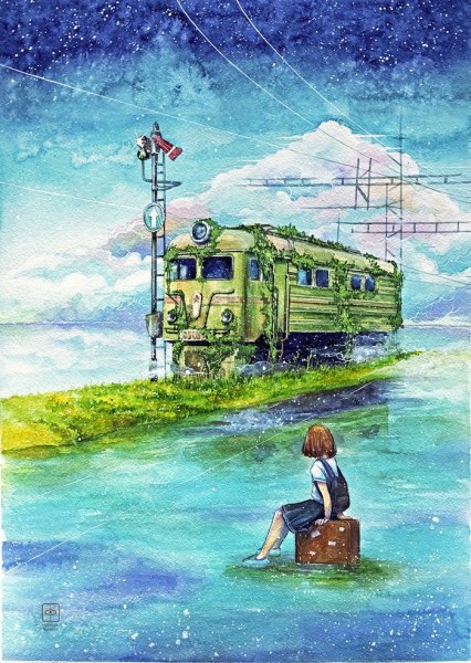 Хаяо Миядзаки поезд