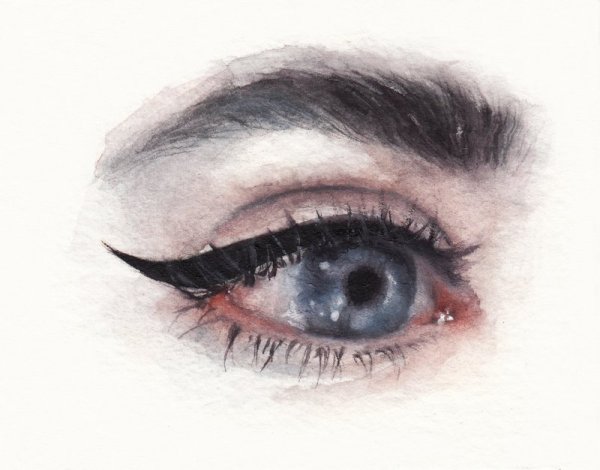 Брови акварель