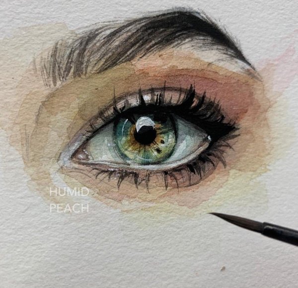 Глаз акварелью