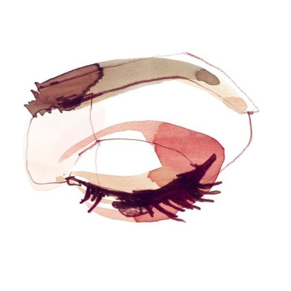 Брови логотип акварель