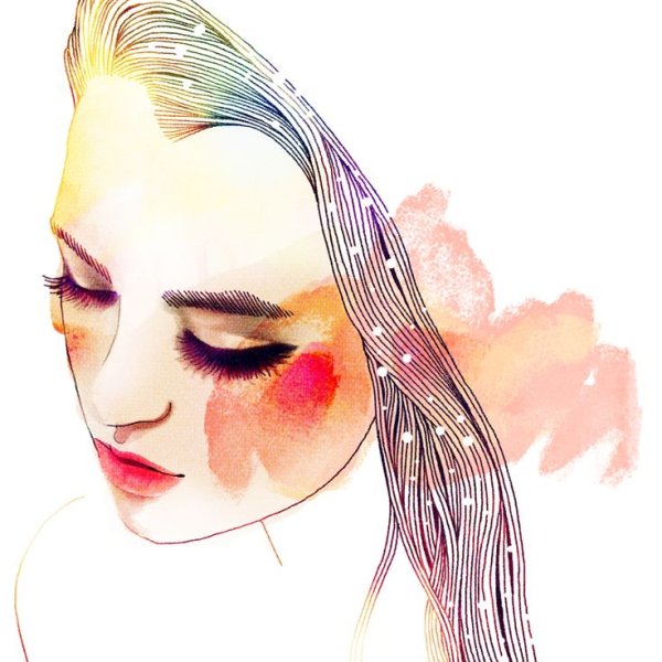 Макияж акварелью