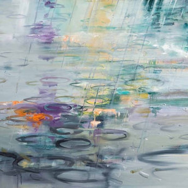 Лужа акварелью