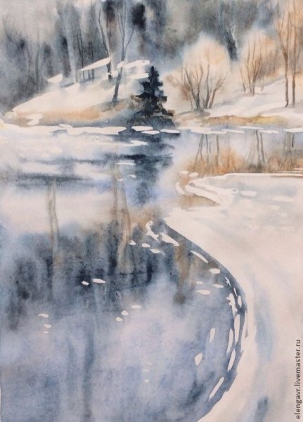 Лужа гуашью