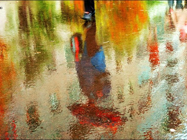 Лужа живопись