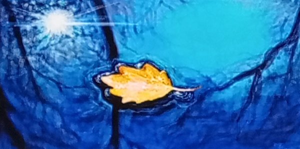 Лужа акварелью