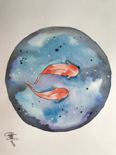 Тарелки с акварельным рисунком