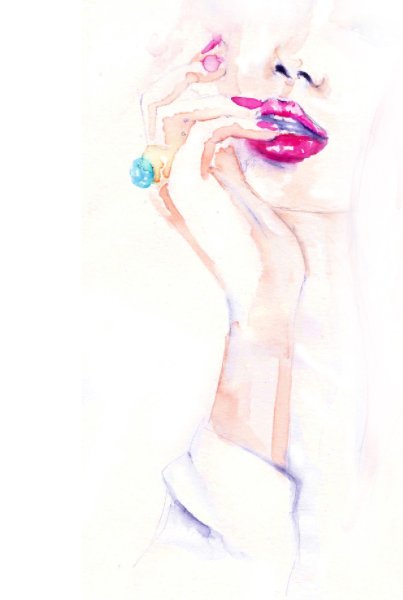 Стильные рисунки акварелью