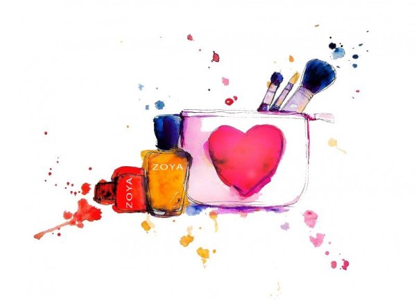 Лак для ногтей акварель