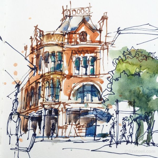 Акварельные зарисовки