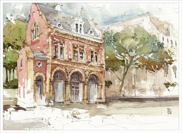 ФРАГМЕНТЫ архитектуры акварелью