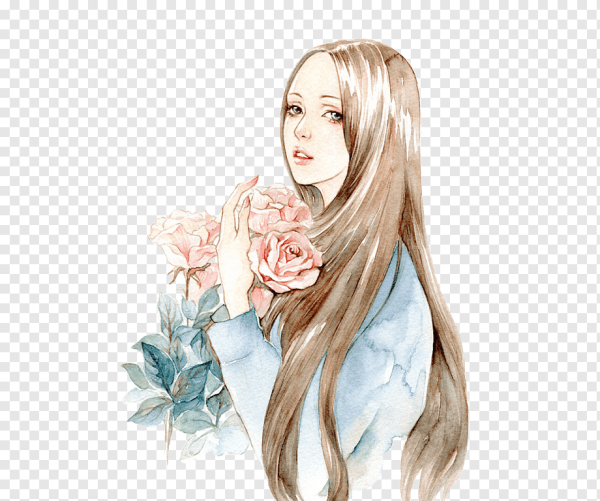 Девушка рисунок