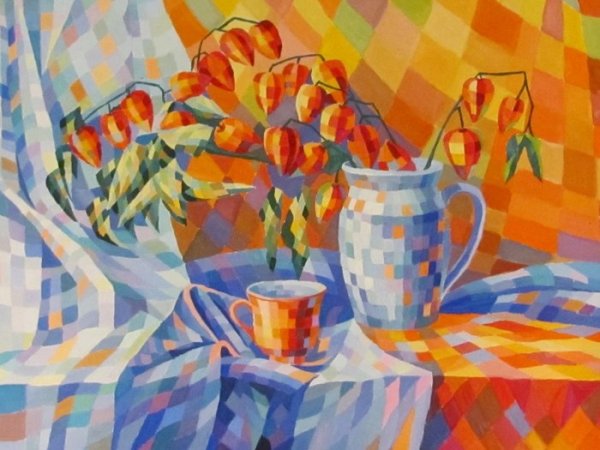 Техника мозаика в живописи