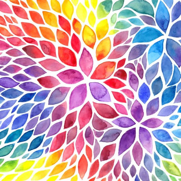 Мозаичная акварель