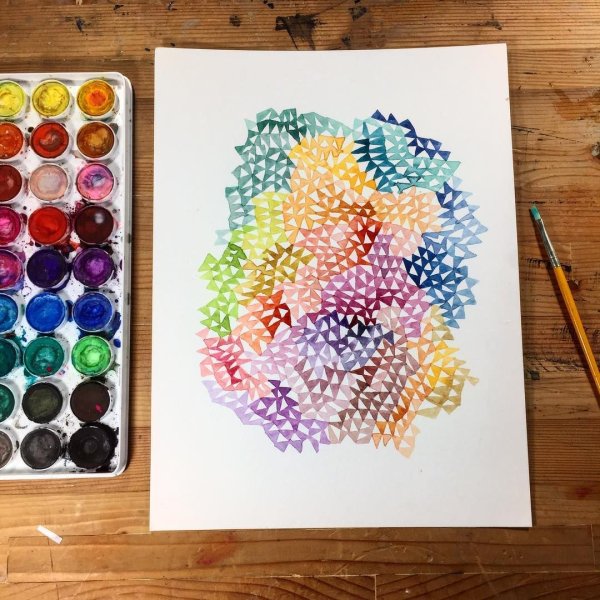 Акварельная мозаика