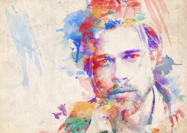 Портрет акварелью