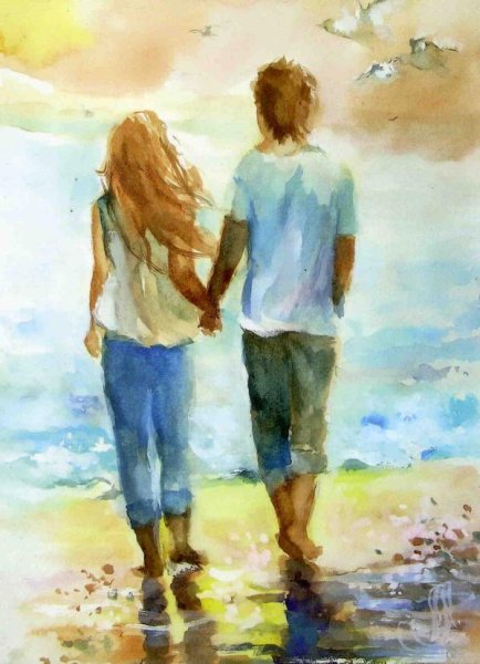 Кудрявый парень арт