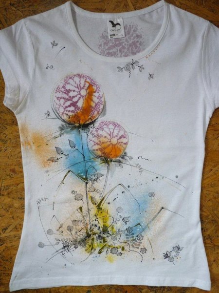 Роспись ткани акриловыми красками