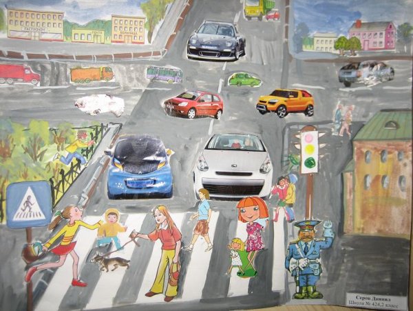 Коллаж безопасная дорога