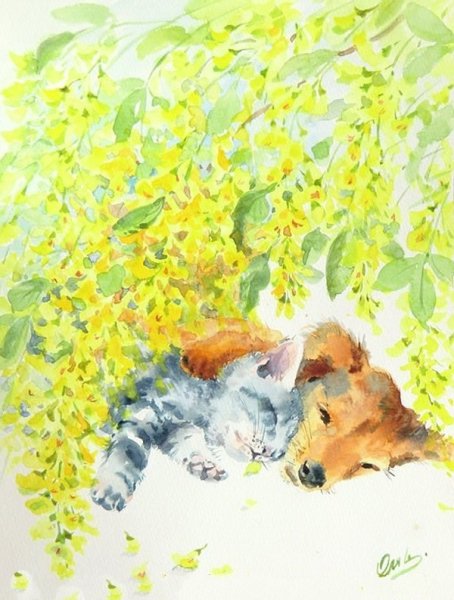 Ольга Цурина акварель