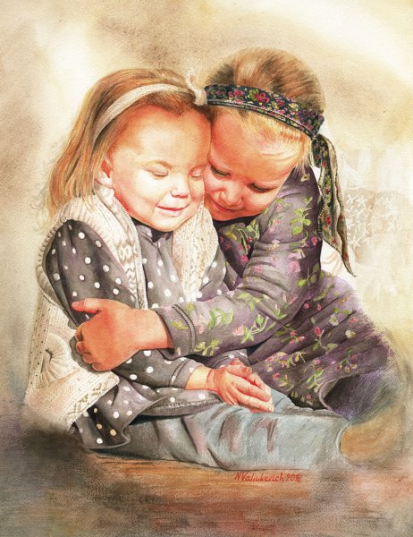 Сочувствие акварель