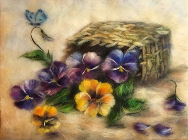 Екатерина Шешина шерстяная акварель