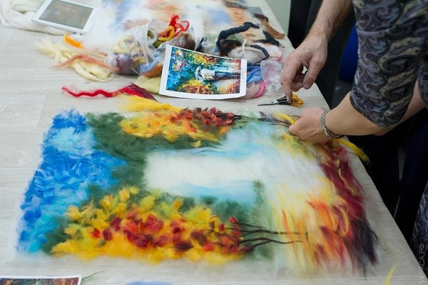 МК буянковой Екатерины шерстяная акварель