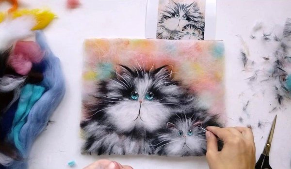 Картины шерстью Александры Федоровой