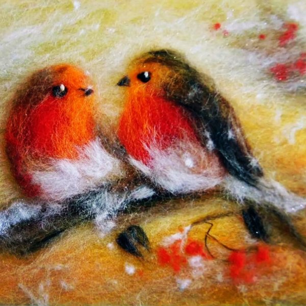 Живопись шерстью