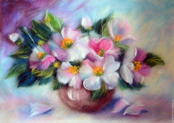 Екатерина Шешина шерстяная акварель