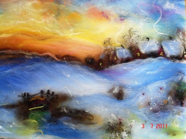 Шерстяная акварель