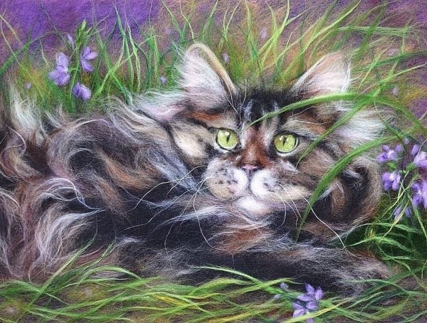 Живопись шерстью