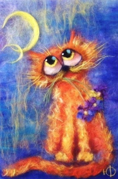 Живопись шерстью для детей