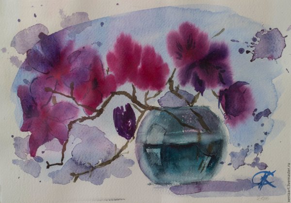 Япония акварель