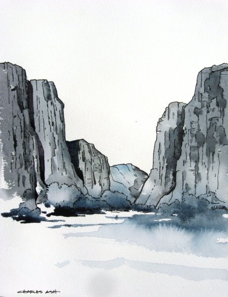 Скала рисунок