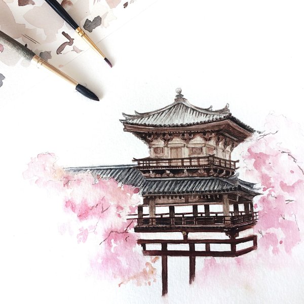 Китайская Монохромная живопись тушью