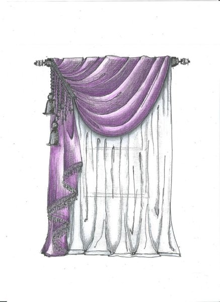 Шторы скетч