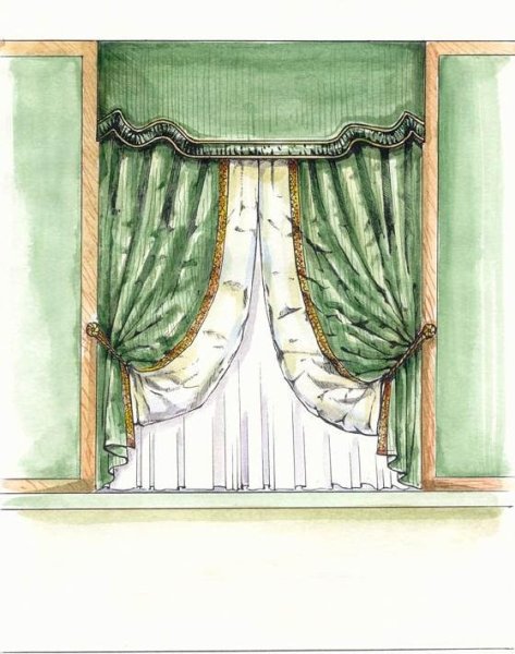 Эскизы штор